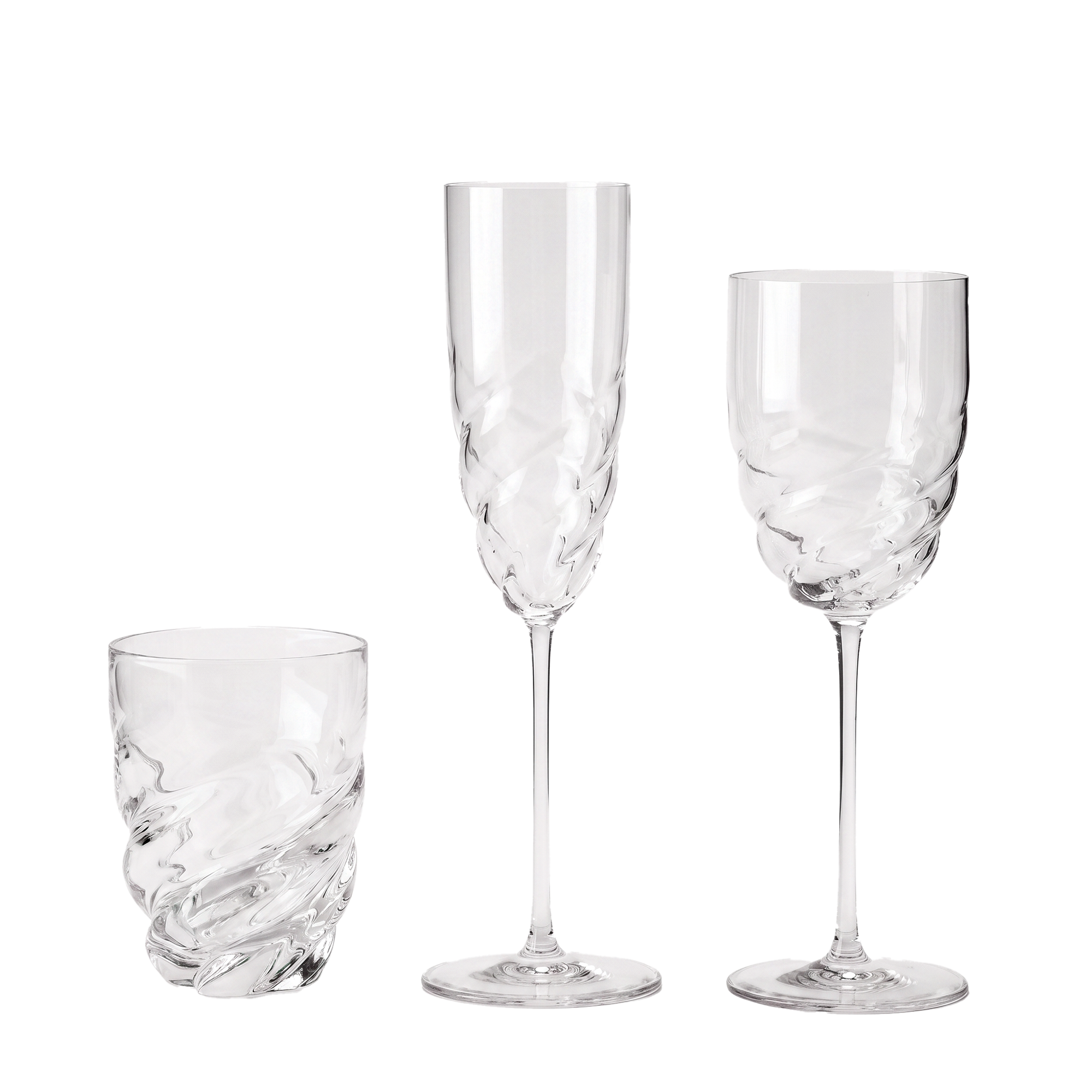 Twist Set of 2 Wine Glass H24cm - Luxury Home and Art of Dining
